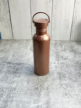 Load image into Gallery viewer, Powder Coated Stainless Steel water bottle, 26 oz - Rose Gold - Powder Coated