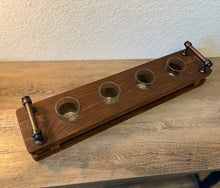 Load image into Gallery viewer, CLEARANCE - Wood Candle Holder, Table Candle Holder, Table Centerpiece, Mantle Candle Holder, Four Candle Holder