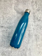 Load image into Gallery viewer, CLEARANCE - Stainless Steel water bottle, 17 oz - Powder Coated - Blue