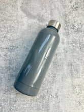 Load image into Gallery viewer, CLEARANCE - Stainless Steel water bottle, 17.5 oz - - Powder Coated - Gray