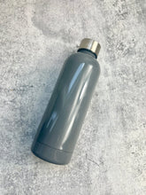 Load image into Gallery viewer, CLEARANCE - Stainless Steel water bottle, 17.5 oz - - Powder Coated - Gray