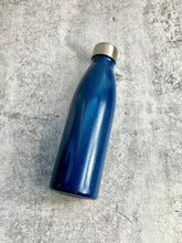 Load image into Gallery viewer, CLEARANCE - Stainless Steel water bottle, 17.5 oz - Blue Glitter - Powder Coated