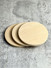 Load image into Gallery viewer, Wood Circles - 1/2 Inch Thick - Unfinished Wood Circle | Wood Round | DIY | Unfinished