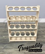 Load image into Gallery viewer, Wall Mounted Mason Jar Holder - 20 Count - Craft Room Storage - Organizer