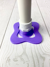 Load image into Gallery viewer, Purple Single Cup drying rack for glitter tumbler making / cup turner