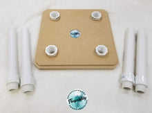 Load image into Gallery viewer, 4 Cup drying rack (1/2" pvc) for glitter tumbler making / cuptisserie / cup turner