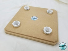 Load image into Gallery viewer, 4 Cup drying rack (1/2" pvc) for glitter tumbler making / cuptisserie / cup turner