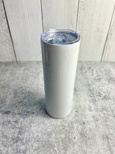 Load image into Gallery viewer, CLEARANCE - 20 Oz Sublimation Tumbler Blank Skinny Straight Stainless Steel Double Wall With Lid And Straw 20 oz