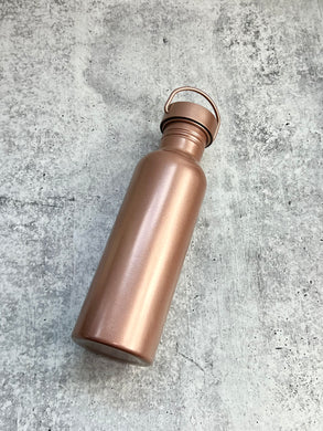 Powder Coated Stainless Steel water bottle, 26 oz - Rose Gold - Powder Coated