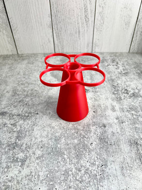 Mixing Cup Holder - 1 oz (30ml) - 4 Count - Red