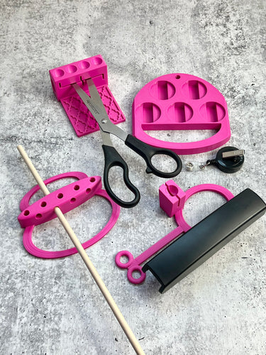 UV Adapter Bundle - Stapler, Scissor, Badge Reel and Pen - Pink