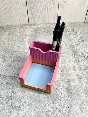 3D Printed Sticky Note / Pen Organizer - Desk Organizer