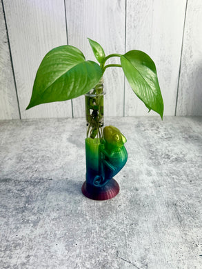 Chameleon Single Tube Propagation Plant Stand - 3D Print - Propagation Station - Bud Vase