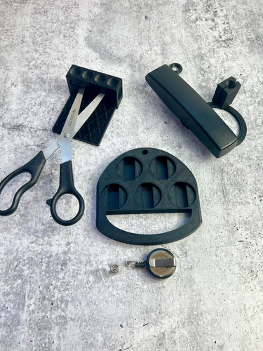 UV Adapter Bundle - Stapler, Scissor, Badge Reel - Black