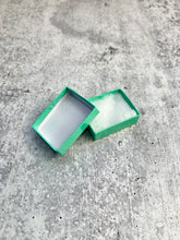 Load image into Gallery viewer, Mini Jewelry Boxes - Teal - New - Set of 25