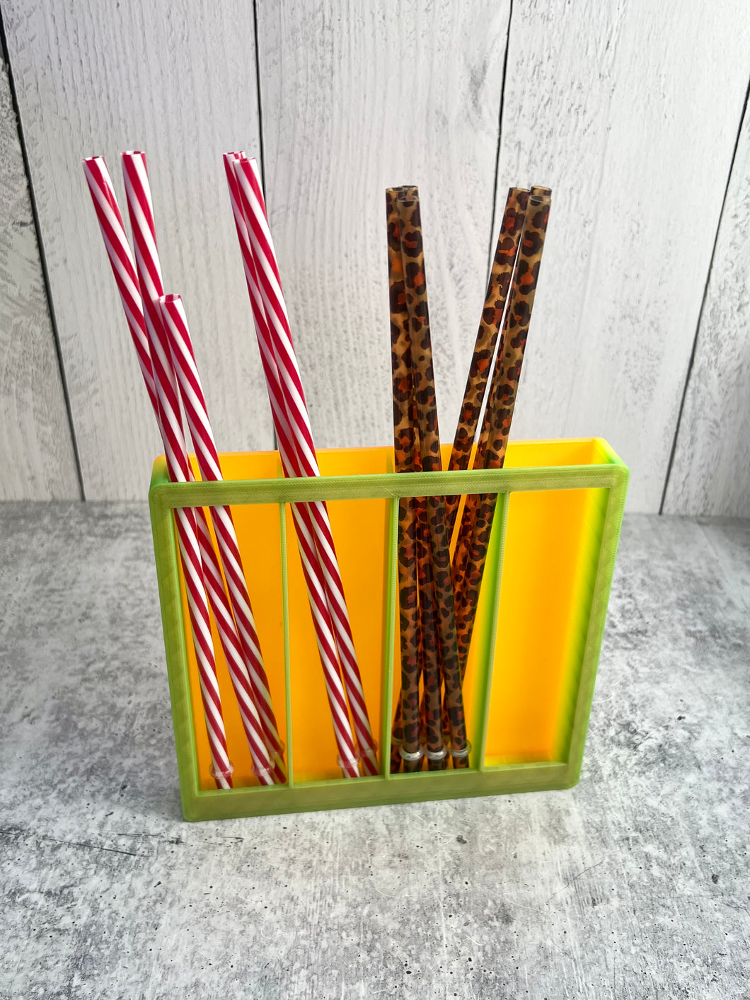 Compact 3D Printed Straw Organizer - Straw Holder - Kitchen Organizer --
