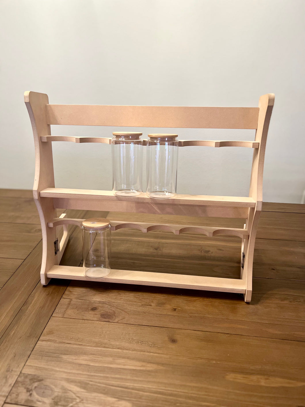 Tumbler Display - 16 oz Beer Can Glasses - Craft Show Display -