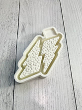 Load image into Gallery viewer, 3d Printed Leopard Lightning Bolt Vent Freshie Mold Housing