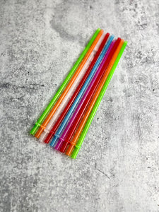 CLEARANCE - Reusable Plastic Straws - 10.5" Long