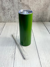 Load image into Gallery viewer, CLEARANCE - 20 Oz Tumbler Blank Skinny Stainless Steel Double Wall With Lid And Straw 20 oz