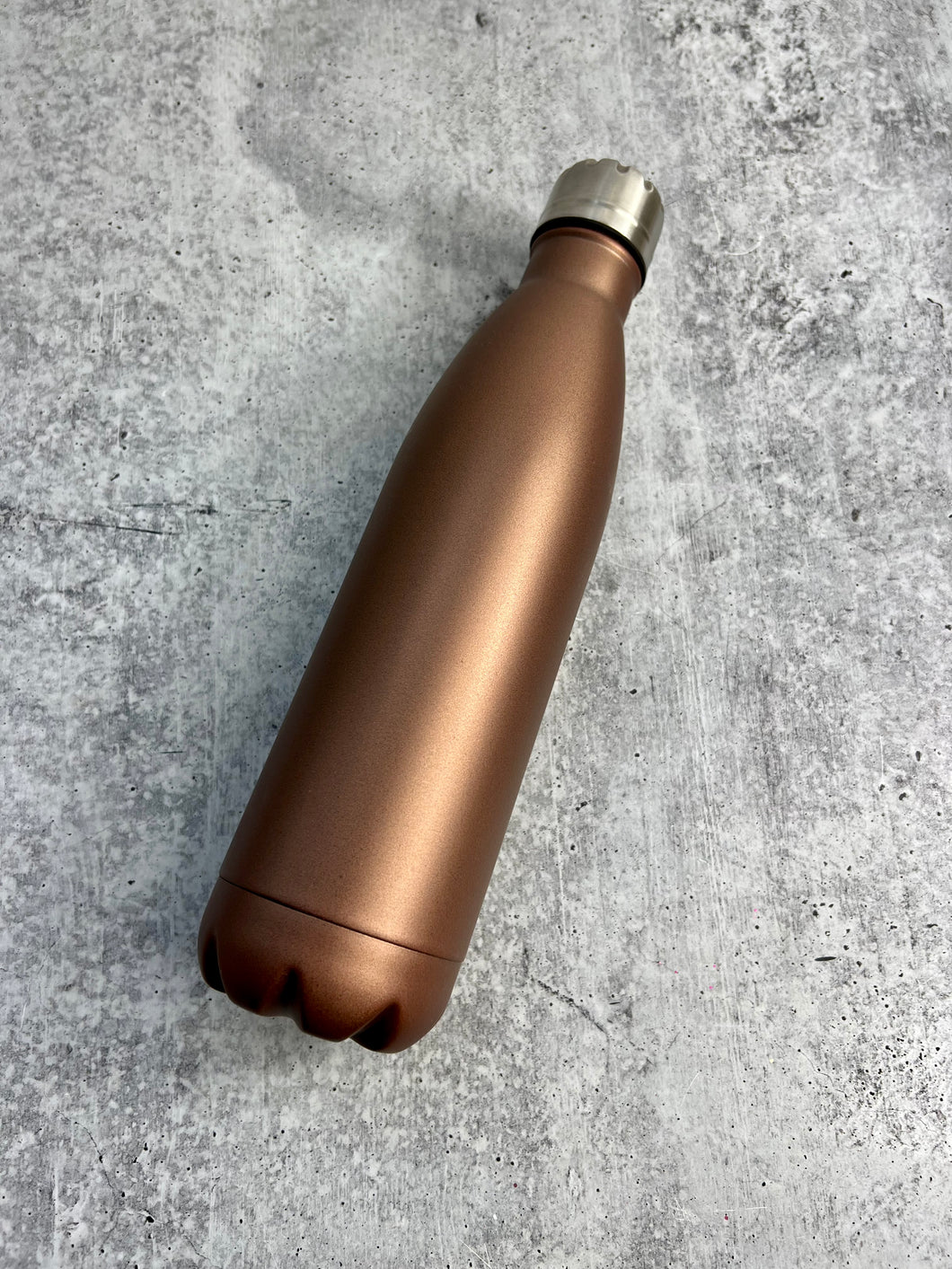 CLEARANCE - Copper Powder Coated Stainless Steel water bottle, 17 oz