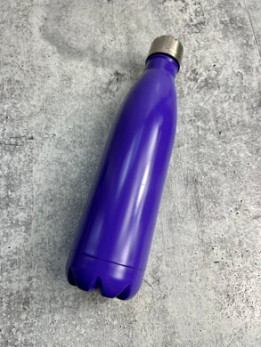 CLEARANCE - Purple Powder Coated Stainless Steel water bottle, 17 oz