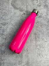 Load image into Gallery viewer, CLEARANCE - Pink Powder Coated Stainless Steel water bottle, 17 oz