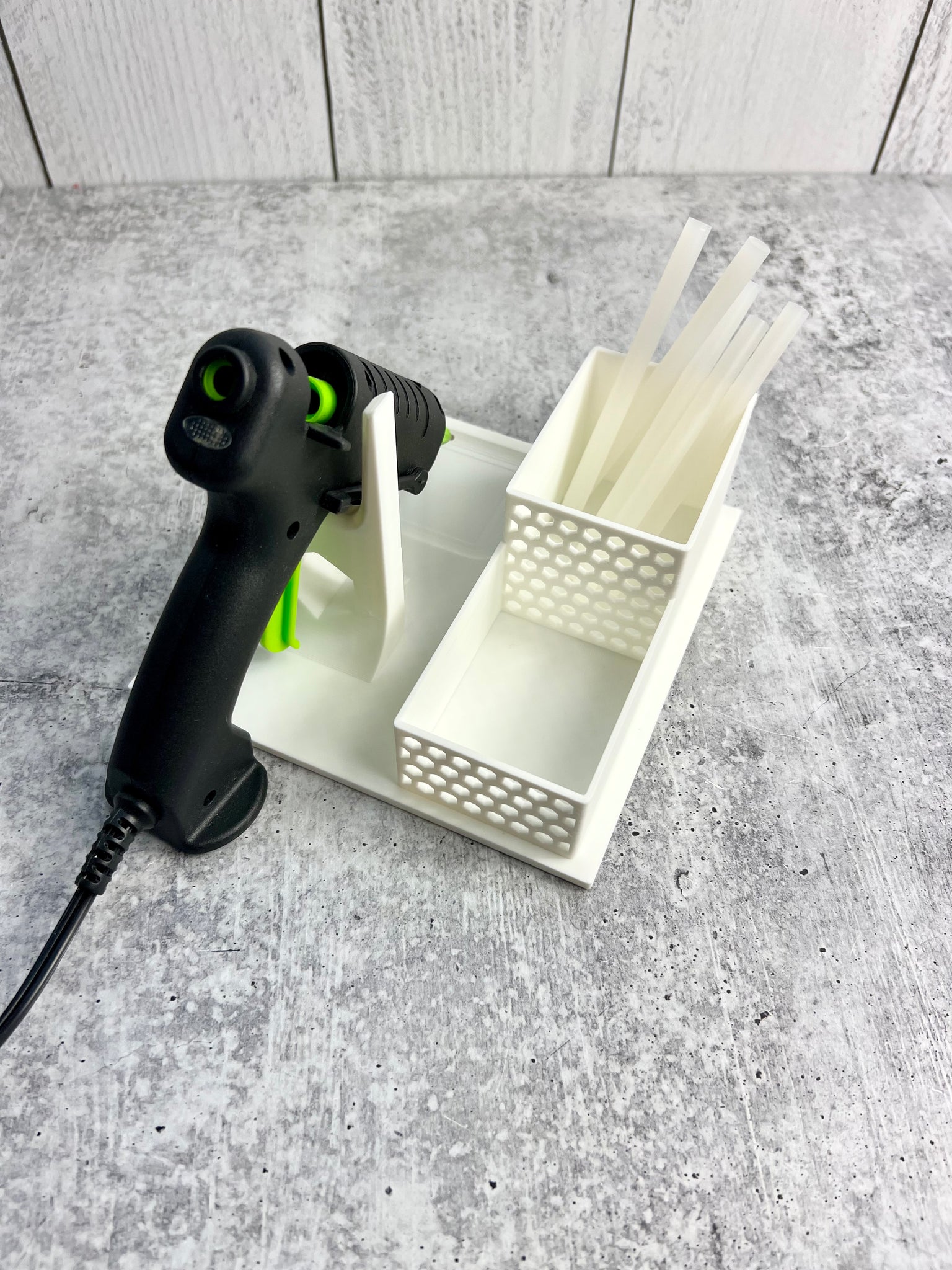 Small / Mini Glue Gun Holder - White – Truquality Designs