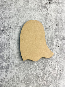 Unfinished MDF Ghost Shape - Halloween - Up to 12" - Craft - Spooky