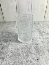 Load image into Gallery viewer, Set of 6 Jupiter Beaded 14 oz. Clear Beverage Glass - Brand new