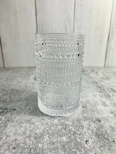 Load image into Gallery viewer, Set of 6 Jupiter Beaded 14 oz. Clear Beverage Glass - Brand new