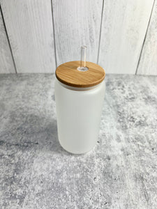 CLEARANCE - 16 OZ SUBLIMATION FROSTED GLASS BEER CAN BLANKS