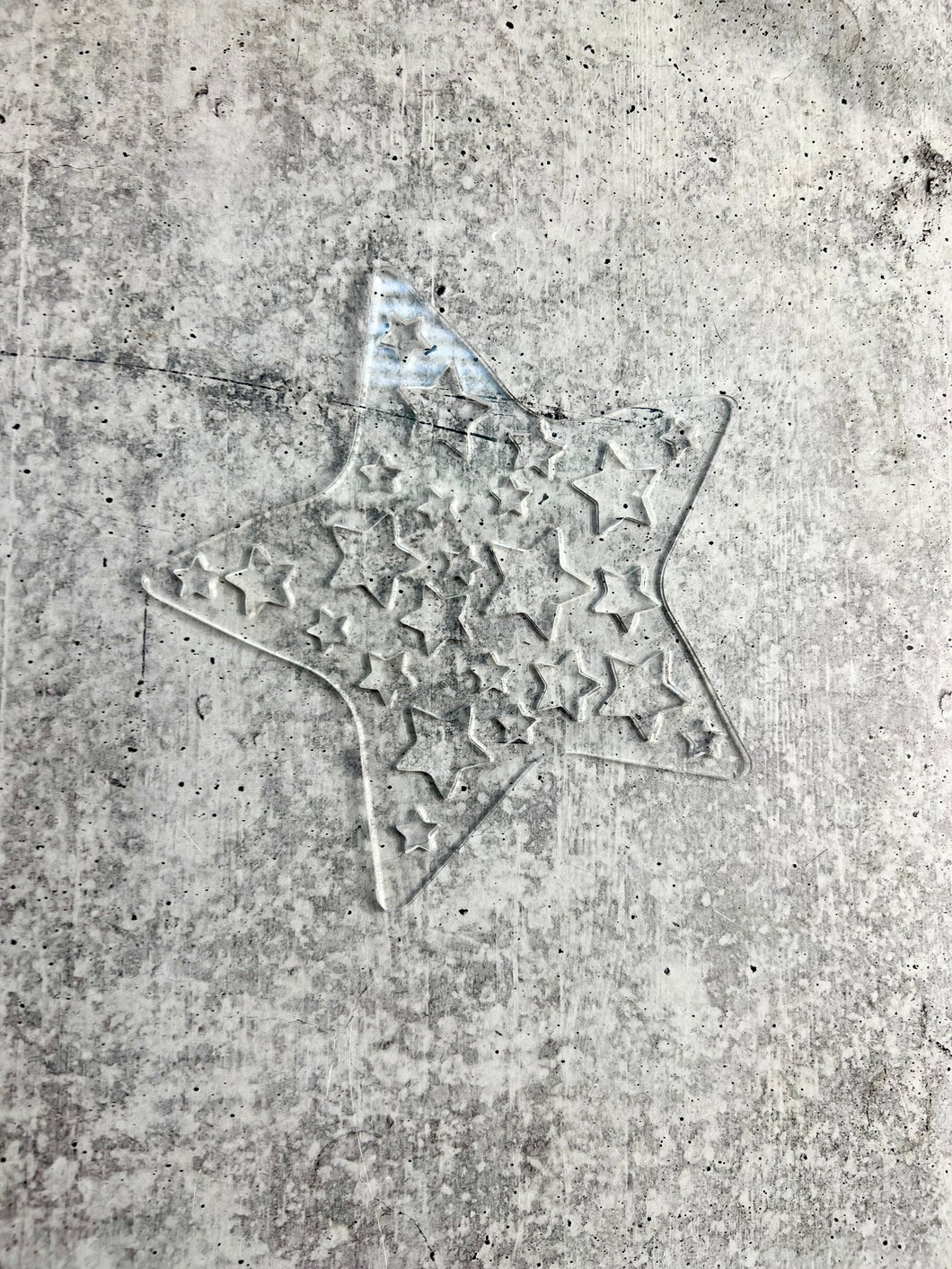 Star Print Stencil, Bleached Shirt Stencil, Star Acrylic Stencil