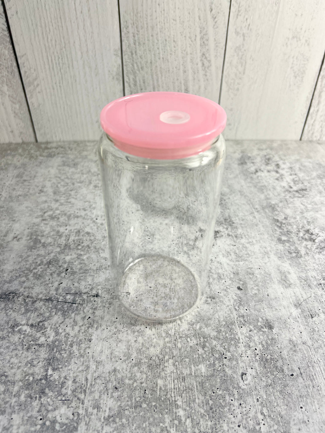 Pink Acrylic Lid For 16 oz Glass Beer Can