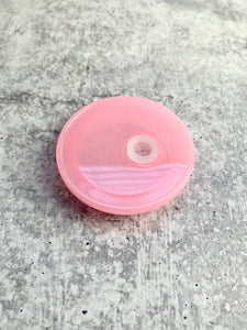 Pink Acrylic Lid For 16 oz Glass Beer Can