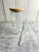 Load image into Gallery viewer, Christmas Cups 24 oz Christmas Mason Jars with Lid and Straw - Christmas Tumbler - Reindeer