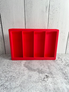 3D Printed Straw Organizer - Straw Holder - Kitchen Organizer -- Red