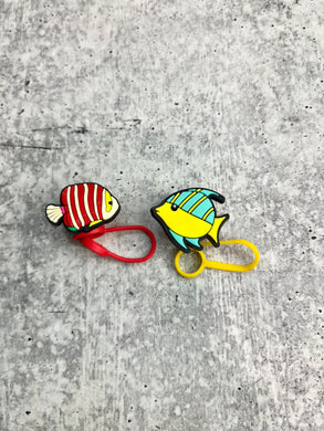 Cute Fish Straw Toppers - 8-10MM Straws - Cute Straw Toppers - Set of 2