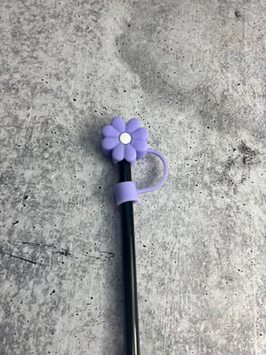 Cute Straw Topper - 8-10MM Straws - Cute Straw Toppers - Purple Flower
