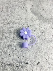 Cute Straw Topper - 8-10MM Straws - Cute Straw Toppers - Purple Flower