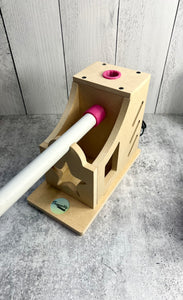 Magnetic Tall Single Cup Turner with drying rack - One Cup Turner for Making Glitter Epoxy Tumblers - Tumbler Turner - PINK (5-6 RPM)