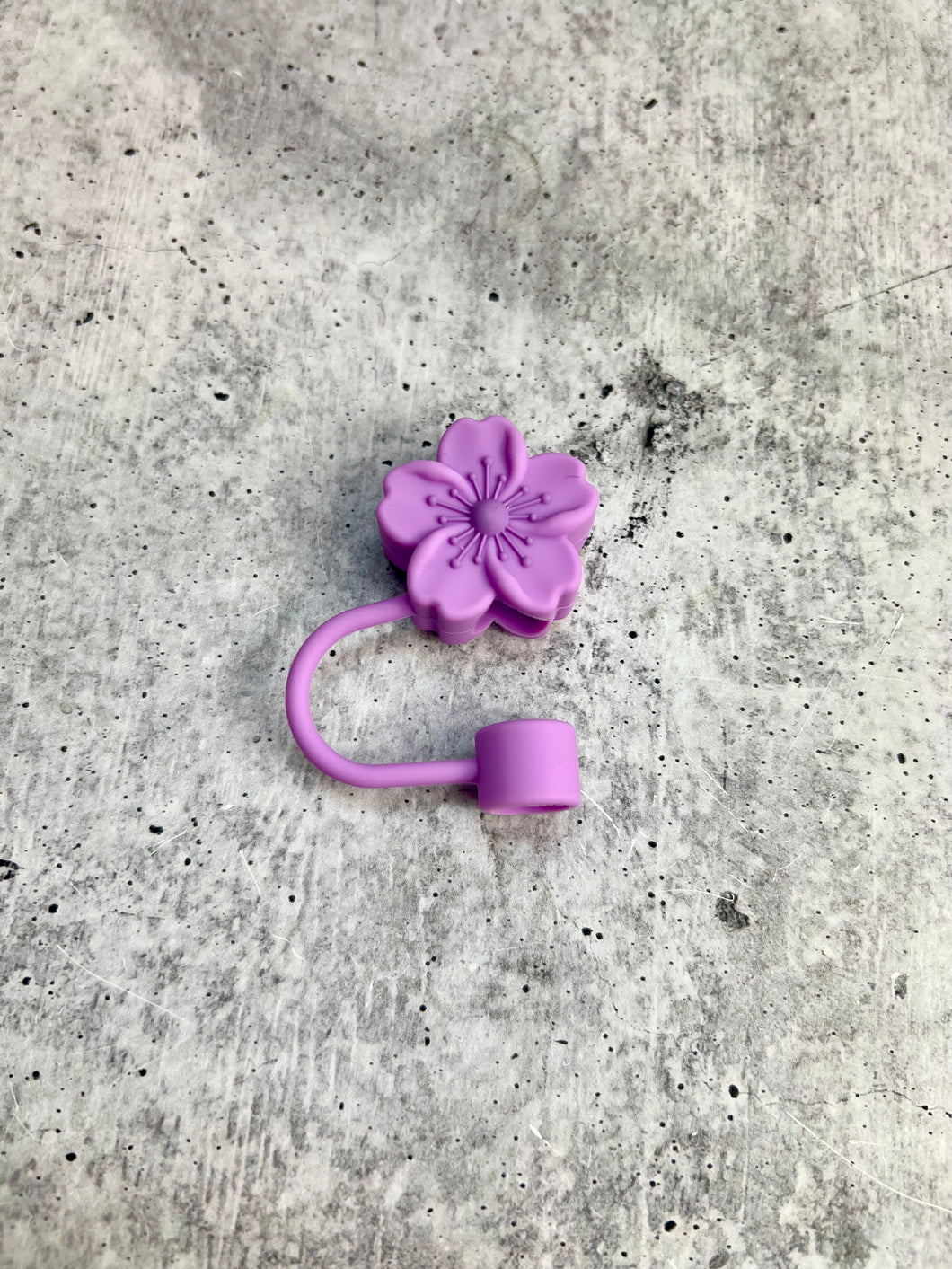 Cute Straw Topper - 8-10MM Straws - Cute Straw Toppers - Purple Flower