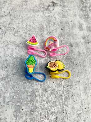 Set of 4 Straw Toppers - 10MM Straws - Cute Straw Topper