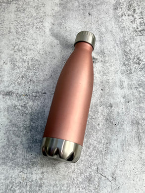 CLEARANCE - Stainless Steel water bottle, 17 oz - Copper - Powder Coated