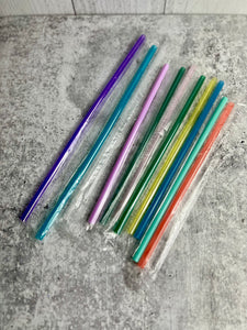 CLEARANCE - 10 - Reusable Plastic Straws