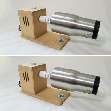 CLEARANCE - Set of 2 Single Cup Turners with drying rack - 2.5-3 rpm motor - One Cup Turner for Making Glitter Epoxy Tumblers