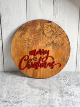 Load image into Gallery viewer, 12&quot; Merry Christmas Wood Sign - Home Decor Sign | Wall Art Decor | Wall Art Sign | | Wood Cut Out |