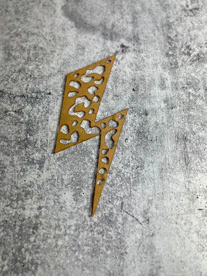 Lightning Bolt Leopard Print Stencil, Bleached Shirt Stencil, Leopard Acrylic Stencil