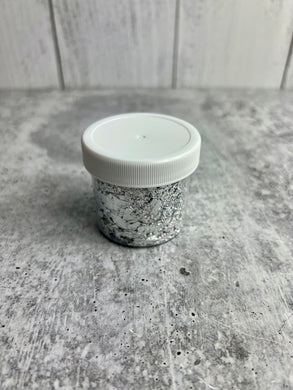 Clearance - Silver Foil Flakes - 2 oz jar