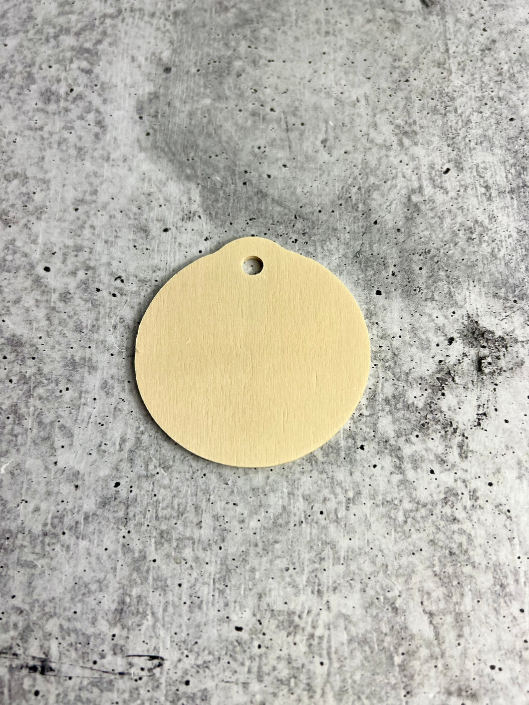 2-1/2″ Wood Round Ornament Cutout